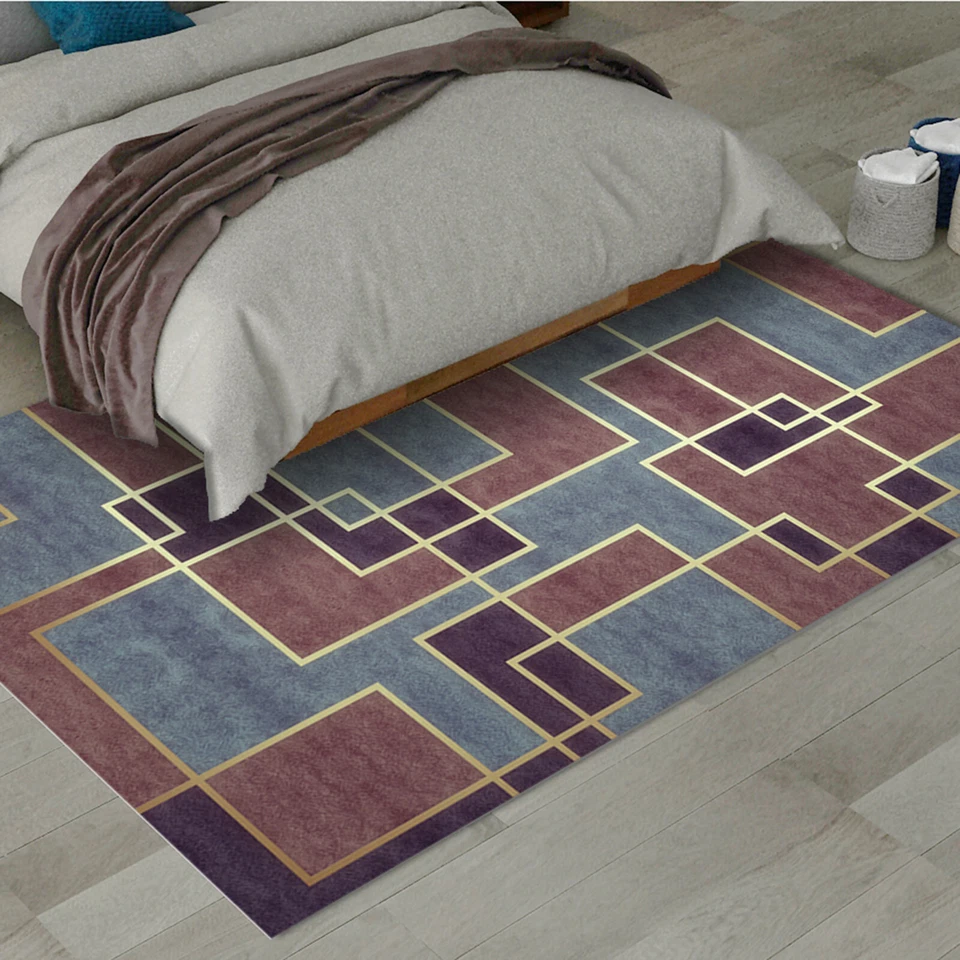 3D Red Square ZHUA1426 Game Non Slip Rug Mat Photo Carpet Zoe - Image 1 of 4