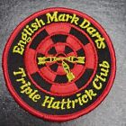 VTG Triple Hattrick Club Bulls Eye Patch English Mark Darts Embroidered Round 3"