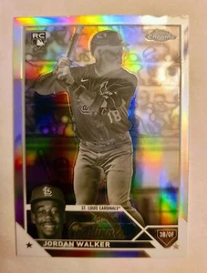 2023 Topps Chrome Jordan Walker Negative Refractor RC #209 SP CARDINALS  - Bild 1 von 2