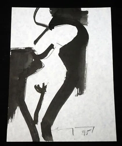 '95 Chinese Hawaii Paining Abstract Nude Woman John C. Young (1909-1997)(SaJ)32 - Bild 1 von 6