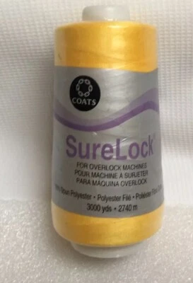 Surelock Overlock Thread 3000 Yards Spark Gold 0162 - Image 1 of 2