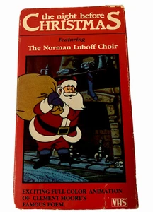 The Night Before Christmas VHS Tape Animation Featuring The Norman Luboff Choir - Bild 1 von 4