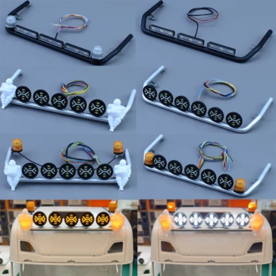 LED Roof Lights Rotating Lamp for 1/14 Tamiya RC Truck SCANIA 770S Volvo MAN Car - Image 1 of 4