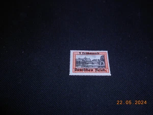 Briefmarke Freie Stadt Danzig Überdruck 1 Reichsmark nicht gestempelt No. 728 - Picture 1 of 2