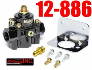 Holley 12-886 EFI PRESSURE REGULATOR Black Die Cast Fuel Regulator, 59.5 PSI - Picture 1 of 1