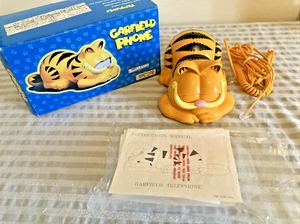 Vintage Garfield Telefon Telemania Telefon Festnetz NEU in Box mit Handbuch - Bild 1 von 8