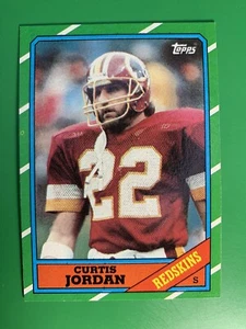 1986 Topps Curtis Jordan RC #184 Washington Redskins - Picture 1 of 2