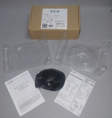 ELECOM EX-G M-XT3DR BK Wireless Trackball Mouse, 2.4GHz USB - Image 1 of 4