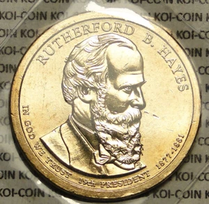BU UNC 2011 P United States US Presidents Rutherford Hayes dollar $1 coin - Picture 1 of 2
