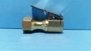 Closed Straight Locking Brass Air Chuck Truck Tire Inflator Filler 1/4 Inch FNPT - Imagen 1 de 5