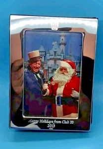 ¡¡NUEVO EN CAJA!! Álbum con marco de fotos plateado Club 33 Disneyland Christmas Holidays 2013 - Imagen 1 de 4