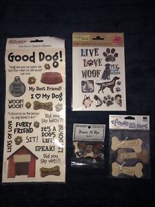 New Mixed Lot Of 4 Dog Craft Items