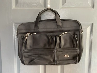 American Tourister компьютер сумка черный портфель ручная кладь винтажный  - Изображение 1 из 4