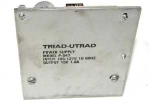 TRIAD-UTRAD P-547 NETZTEIL 15VDC @ 1,5A - Bild 1 von 1