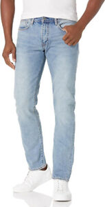 $120 A|X Armani Exchange Men J13 Logo Patch Slim Fit Cotton Jeans, Indigo, 33R