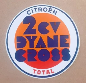 VECCHIO ADESIVO / Old Sticker AUTO CITROEN 2CV DYANE CROSS TOTAL (cm 9) - Picture 1 of 1