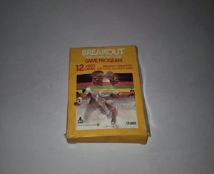 Vintage 1978 Atari 2600 CX2622 Breakout Videospiel Kassette mit Box (C3B3) - Bild 1 von 6