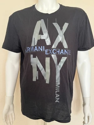 ARMANI EXCHANGE T-shirt Black  Cotton Vintage NWT XS - Image 1 of 3