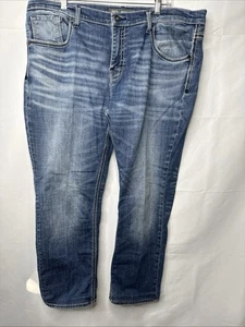 BKE Jeans Mens 40S Blue Nolan Straight Leg Retro Western Outdoors 40x28 - Picture 1 of 12