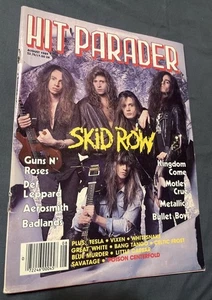 Hit Parader Magazine August 1989 SKID ROW Posion Metallica Aerosmith Motley Crue - Picture 1 of 13