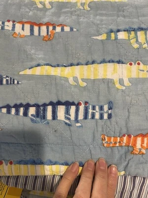 Laura Ashley Home Ahoy Collection Twin AND double Quilt sets in alligator print - Image 1 of 4