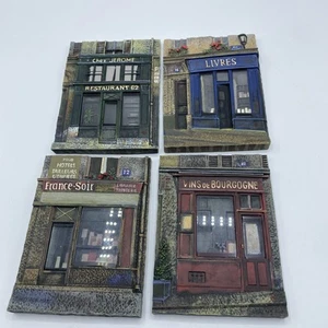 Paris Frankreich Straßenszene 3D Wandbild Chiu Tak Hak hängende Wohndeko Set 4 - Bild 1 von 7