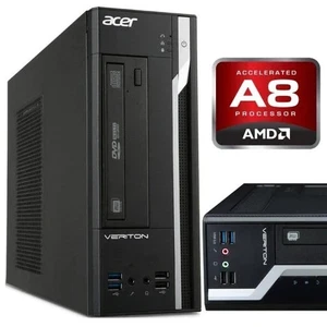 PC DESKTOP ACER VERITON X4110G AMD A8-7600B QUAD 8GB RAM 500GB HD WINDOWS 11 - Foto 1 di 4