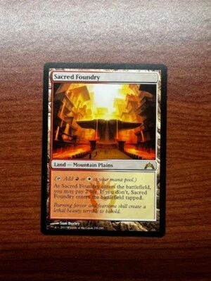 Magic the Gathering Sacred Foundry Gatecrash Lightly Played - Image 1 of 4