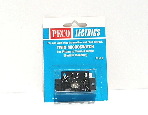 PECO Pl-15 Twin Micro Switch Kit for Fitting to Pl10 Turnout Motor