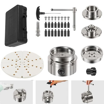 4Inch Wood Lathe Chuck Set 1"x8 tpi, Self Centering 4 Jaw Wood Turning Chuck set - Image 1 of 4