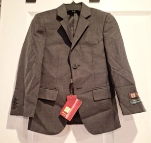 Boys Henry Uomo Black Suit Jacket, Sz 8 - Picture 1 of 15