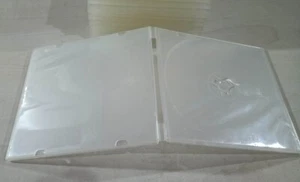 Lotto 15 Custodie Trasparenti CD Rom DVD video box tasca trasparente x copertina - Afbeelding 1 van 8