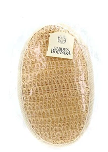 Garden Botanika Loofah Body Scrubber,Natural,Elastic Hand Holder,Oval,6x4" - Picture 1 of 2
