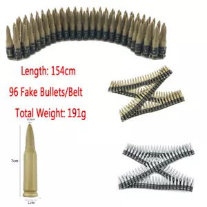 Army Fake Bullet Belt Funny Novelty Christmas Military War Time Costume Fancy Dr - Picture 1 of 7