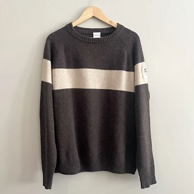 Suéter Columbia Algodón Lana Cuello Redondo Rayas Bloques de Color Exterior Hombre Unisex XL Foto 1 de 4