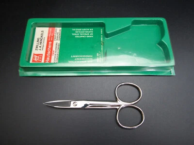 J.A. HENCKELS VTG CURVED NAIL SCISSORS  Made In Solingen Germany UNUSED COND - Image 1 of 4