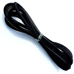 Highway Leather LACE Genuine Leather Strip Cord Braiding String Lacing 64" BLACK - Picture 1 of 2