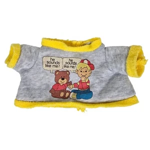 Talks Like me Teddybär Shirt Vintage 90er Puppenkleidung Retro Sweatshirt Grafik - Bild 1 von 5