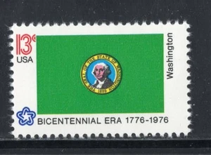 1674 * WASHINGTON STATE FLAG  *  U.S. Postage Stamp MNH - Picture 1 of 1