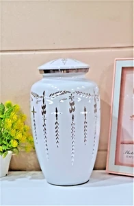 Urne crematorie per cenere umana/urne decorative/grandi e adulti/puro bianco - Foto 1 di 6
