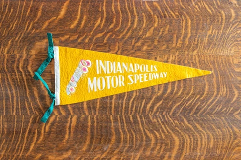 1920s 1930s Indianapolis Motor Speedway Indy 500 Vintage Racing Pennant Early Cover