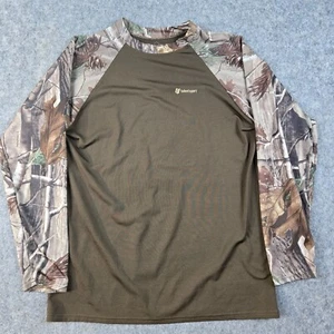 Talent Sport Mens Large Long Sleeve Shirt ScentCheck Camo Realtree Hunting USA - Picture 1 of 11