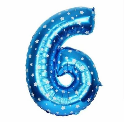 16" Foil Balloon Number 6 Birthday Age Party Wedding Fun Inflatable Banner Decor - Image 1 of 2