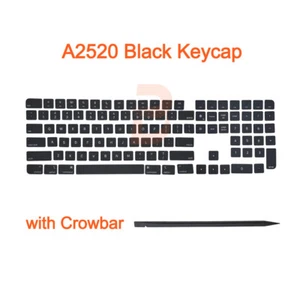 Original new A2520 Keycaps For iMac Magic A2520 Keyboard Keys Repair Black color - Photo 1/5