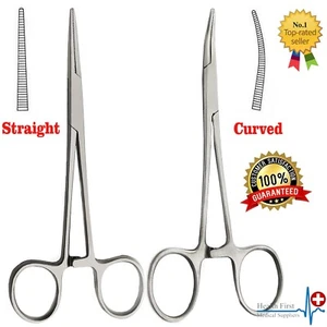 5" inch Curved Fishing Forceps Stainless Steel Carp Sea Coarse Trout Fly SS - Picture 1 of 5