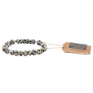 Stone Stack Bracelet Dalmatian Jasper | Stone of Joy - Picture 1 of 4