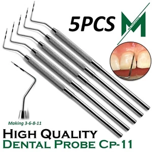 Cp11 Sonde Dentali Williams Marcature Colorate Codificate Strumenti Parodontali 5PZ - Foto 1 di 5