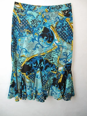J&M Collection Paisley skirt. blue with turquoise Size PS - Image 1 of 4