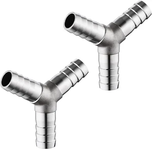 Accesorios de barra de manguera de acero inoxidable 304 de 3/4" X 3/4" X 3/4", barra de 3 vías en forma de Y para - Imagen 1 de 12