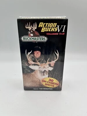 SEALED Buckmasters Action Bucks VI 2 VHS Vtg HTF Collectables - Image 1 of 4
